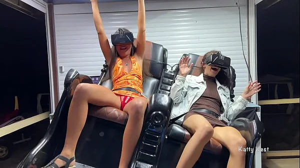 Upskirt Flashing in Public virtual reality with Katty West and Kate Rich