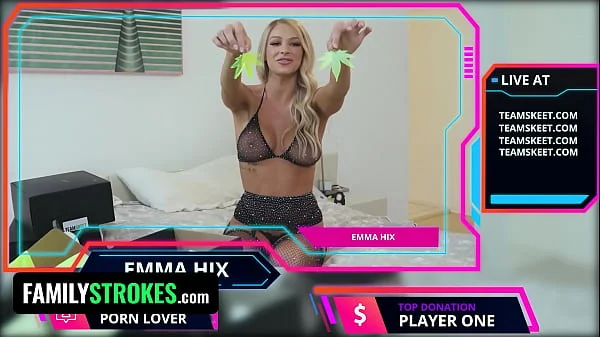 Busty Step Daughter Emma Hix Blows Step Daddy During The Thanksgiving Dinner - FamilyStrokes