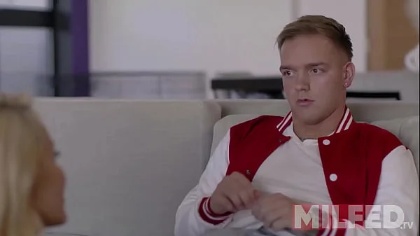 Hot Step Mom Gives to her Stepson his First Blowjob