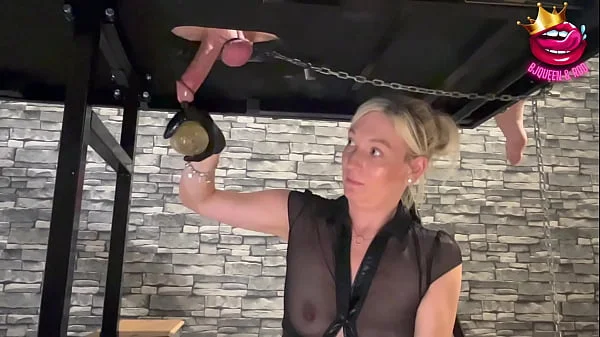 Milking table ruined orgasms session