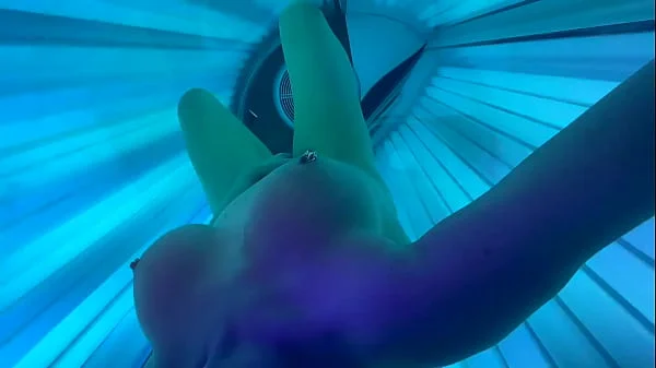 Masturbate and Nipples play in Sunbathing area Studio