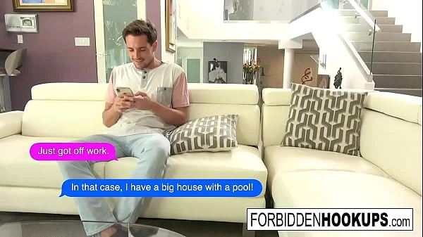 A food delivery turns into step-siblings banging