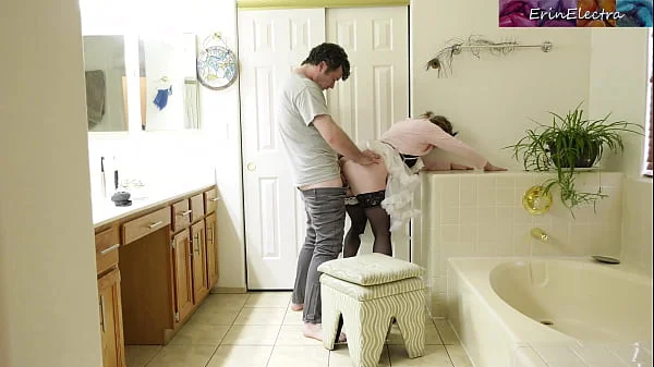 My stepbrother found out I was working as a topless maid!