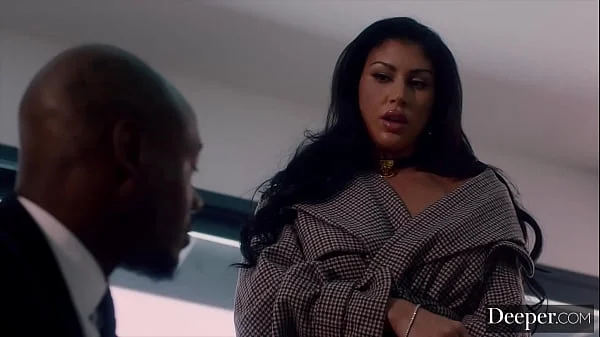 Deeper. Submissive Queenie wears chastity belt for her dom