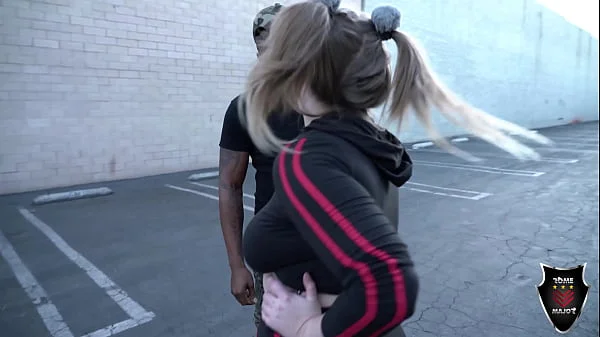 Pig Tailed Andi Ray Sucks And Titty Fucks Rome Major's Monster Cock!