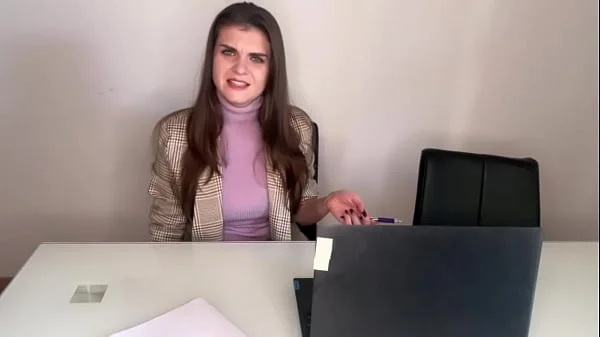 Hot Step Mother Seduces Step Son in the office, shows him milky nipples and Makes big cock Handjob