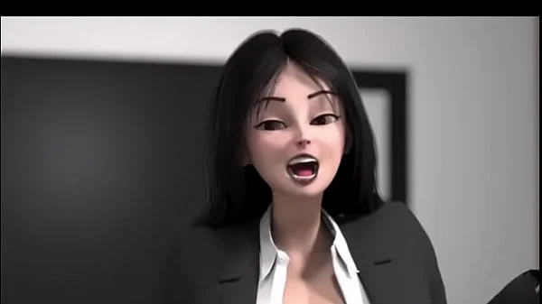 3d model stepmom enjoy in office