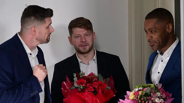 Cock Hungry Hotties Eden Ivy And Lily LaBeau Bring In The New Year With A DP Gangbang GP2864