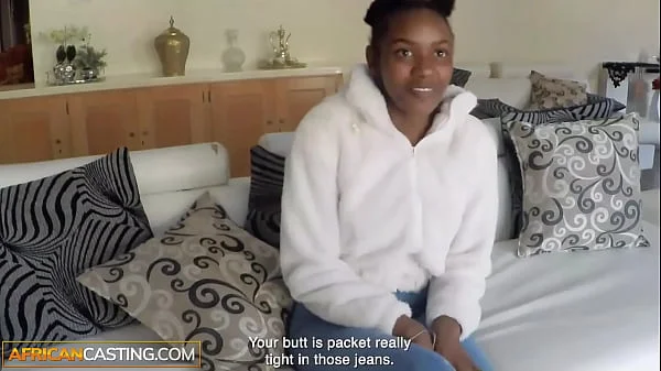 African Casting - Shy Amateur Ebony Teen In A Hot Interracial Scene