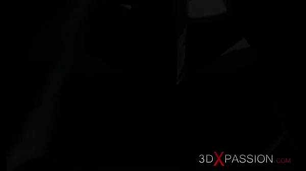 Extreme fuck. A super sexy brunette in cuffs gets fucked by BBC in the sci-fi lab