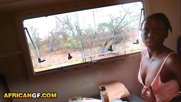 African GF - Pounding Wild My Black Babe's Ass At Safari Camper Van