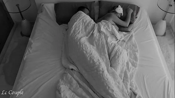 Amateur couple romantic night sex was recorded with hidden cam in room - huge cumshot into wifes mouth