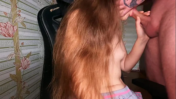 College Girl Gets Cum on Her Tiny 18 Year Old Tits!