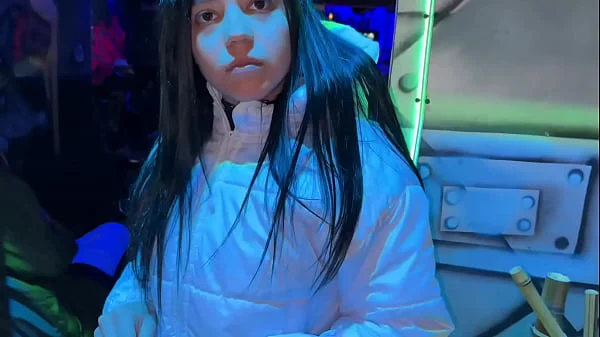 Little slut leaves with a fan that has just met