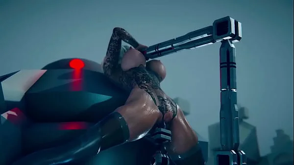 2B recibe mantenimiento vaginal por un Androide | Nier: Automata