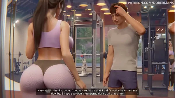 3D animation instructora de gym follando por el culo