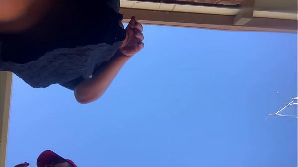 Outdoor Upskirt fuck