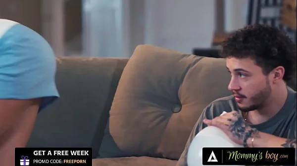 MOMMY'S BOY - Stacked MILF Pristine Edge Gets Banged By Pervert Voyeur Stepson & His Best Buddy