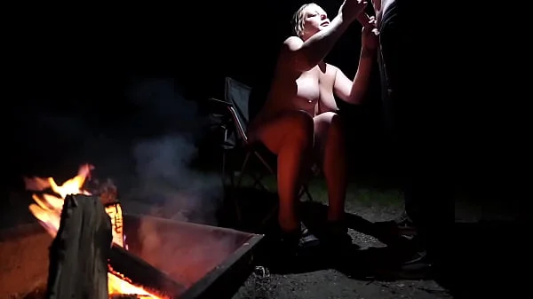 Naked in the Forest Sucking Cock