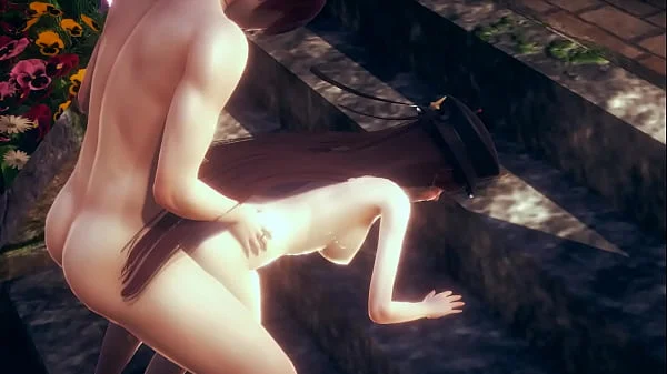 Genshin Impact Hentai - Hu Tao Blowjob and Fucked with creampie uncensored - Japanese Asian Manga Anime Film Game Porn