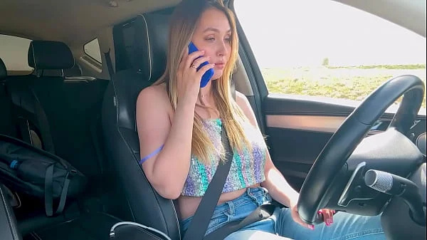 Hot step mom (stepmom) fucks in the car with her son's classmate