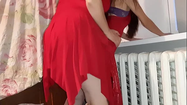 I helped her cum when I saw her masturbates - Lesbian Illusion Girls