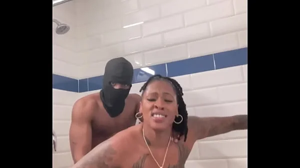 Busty chick Marrijanee gets fucked in her ass in shower!