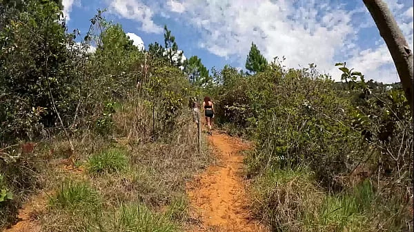I go out to exercise with my two friends and we end up having a threesome outdoors