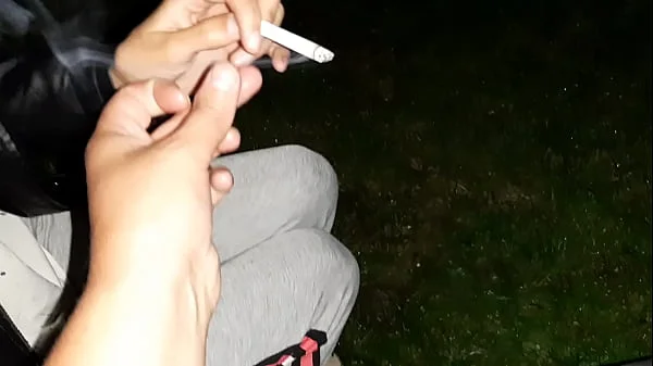 First I treated the stranger girl to a cigarette, and then I treated her to my pussy - Lesbian Illusion Girls