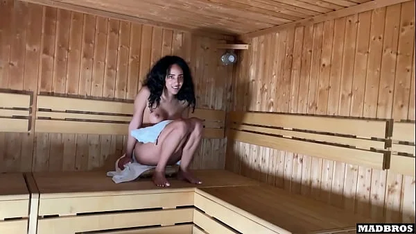 A Pretty Dominican Girl Caught And Fucked in A Sauna While Her Brother Is Busy !!!