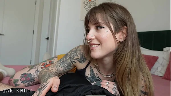My girlfriend's hot tatted sister begs for a creampie - Awlivv