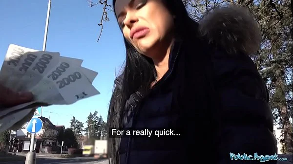 Public Agent Fast fucking with tanned tight body babe with big tits