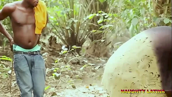 BBW BIG BOOBS AFRICAN CHEATING WIFE FUCK VILLAGE FARMER IN THE BUSH - 4K HAEDCORE DOGGY SEX STYLE