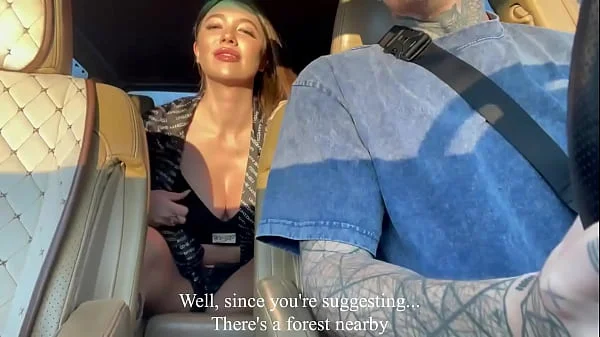 Masturbating and fucking with an Uber driver