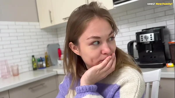 Is this the first time for you? Don't worry, you will succeed! Stepmom and Stepdaughter have hot sex!