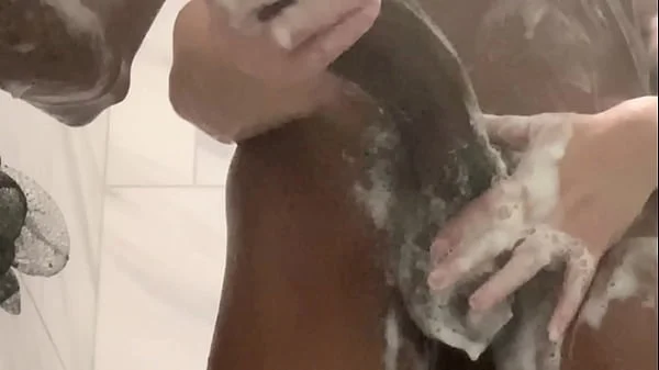 Stepsister shares shower with stepbrother and almost get her little tight asshole fucked