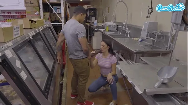 Amateur Teen Sucks Big Black Cock And Gets Fucked in Public BBC