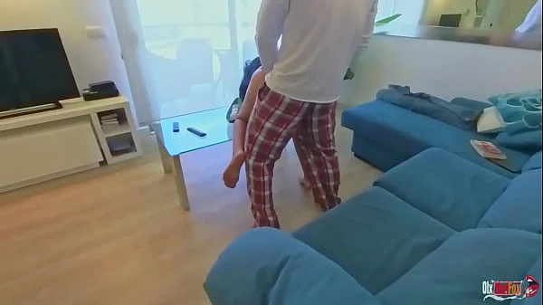 Stepmother Accidentally Sat on Stepson's Cock with Her Naked Pussy