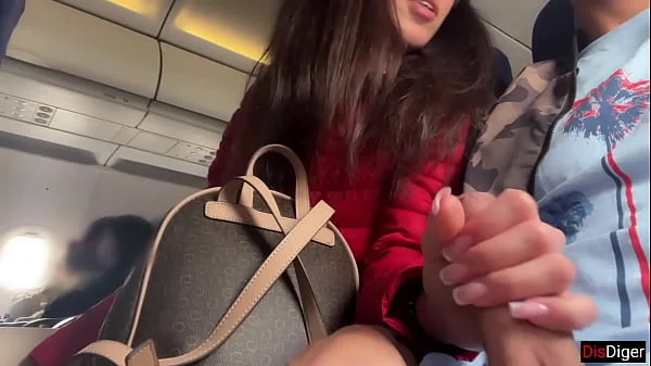 Risky Public Jerking Off On A Plane Full Of People - Public Dick Flashing