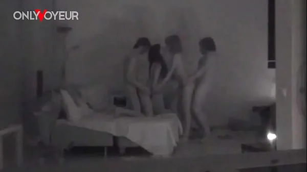 Homemade Voyeur. Very hot swingers vacation FFMM foursome