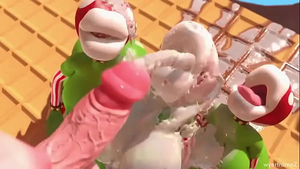 Plantas pirañas cachondas se la chupan a la princesa Rosalina Futa