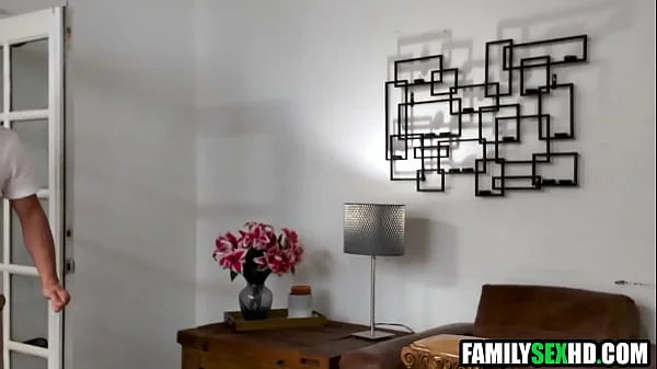 Blindfolded step mom banged by step son