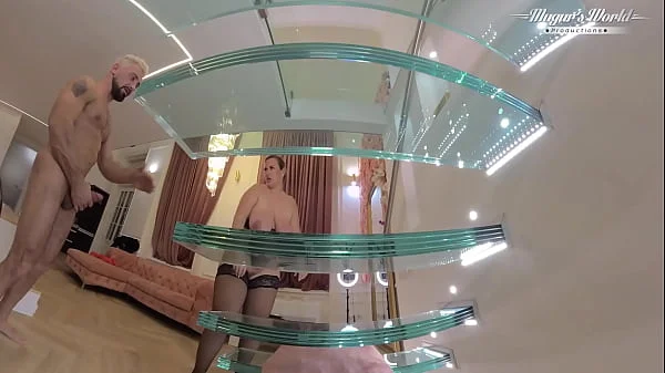 BBW Kathy Deep fucked hard on staircase