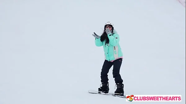 From Snowboarding to Pussy Fucking with 18yoy Alice Flore and Amelia Ost by ClubSweethearts