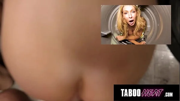 TABOOHEAT Freeuse Stepaunt Stuck in Dryer Leads to Anal Threesome!