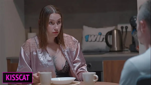 Step son Touches Step mom's Tits in Shared Bed and She Fucks Him Cowgirl the Next Day