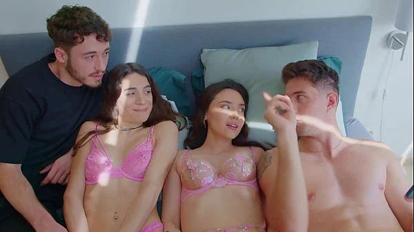 Quedada De Parejas Se Descontrola y Acabamos En Orgía Intercambiando Mujeres!!