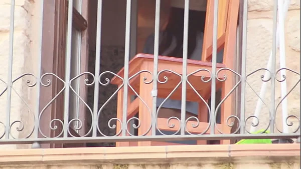 A neighbor spies on me and blackmails me into uploading this video in exchange for revealing my identity