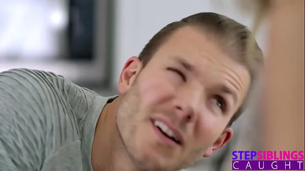 Blonde Temptress Kyler Quinn gets tight pussy fucked by stepbro while Stuck in Sink