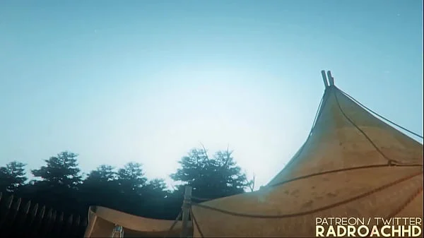 Lara getting her guts rocked extented (Radroachhd)